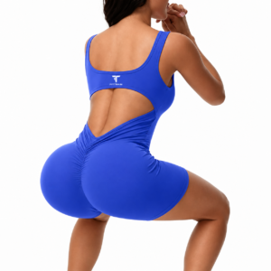 “Enterizo Deportivo Corto Espalda Descubierta Scrunch”