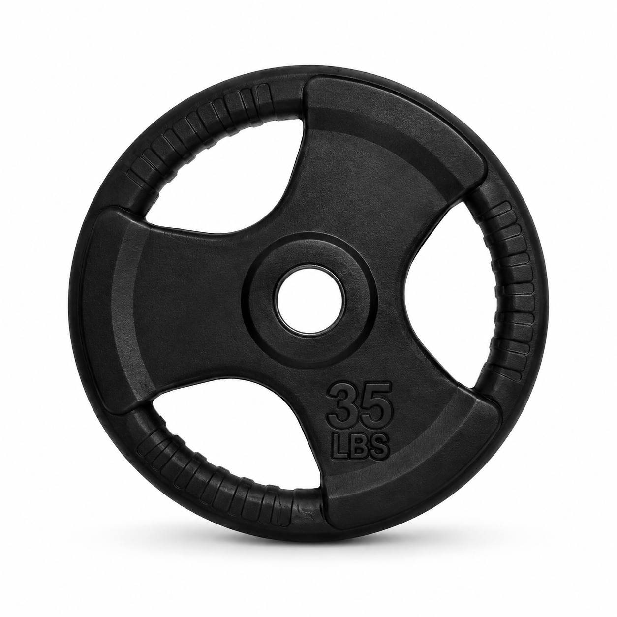 Disco Olímpico 35 lbs negro para entrenamiento de fuerza